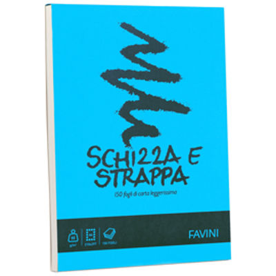 Immagine di Blocco 150 Fogli Favini Schizza & Strappa - A4 - 210 x 297mm - 50gr [A200704]