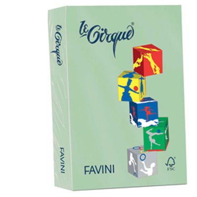 Immagine di Confezione 500 Fogli Favini Le Cirque A4 80gr Verde Pastello 107 [A71P504]