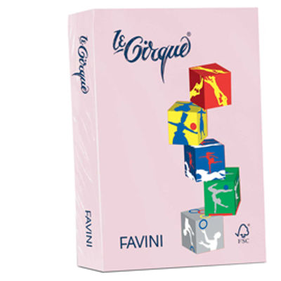 Immagine di Confezione 500 Fogli Favini Le Cirque A4 80gr Rosa Pastello 108 [A71S504]