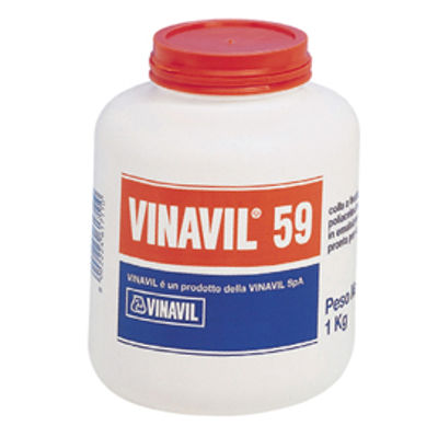 Immagine di 1 kg Colla Vinilica Vinavil 59 Bianco [D00606]
