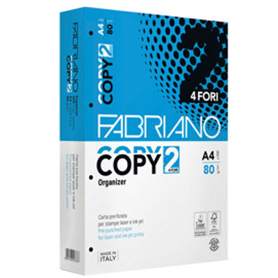 Immagine di Confezione 500fg Carta Fabriano Copy 4 Fori Bianco 80gr [42554297]