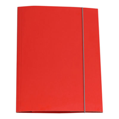 Immagine di Cartellina con Elastico 3 Lembi Rosso 25x34cm Cartone Plastificato Cartotecnica del Garda [CG0032LBXXXAE02]