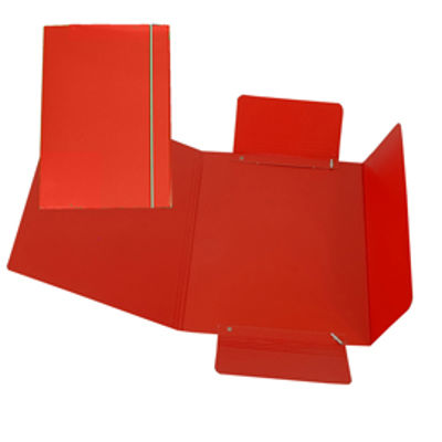 Immagine di Cartellina con Elastico 3 Lembi Rosso 17x25cm Cartone Plastificato Cartotecnica del Garda [CG0040LBXXXAE02]