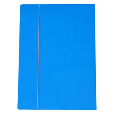 Immagine di Cartellina con Elastico Azzurro 35x50cm Cartone Plastificato Cartotecnica del Garda [35EL-AZ]