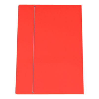 Immagine di Cartellina con Elastico Rosso 50x70cm Cartone Plastificato Cartotecnica del Garda [57EL-RO]