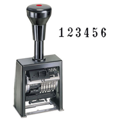 Immagine di Timbro Numeratore Autoinchiostrante Automatico Coop 6 Colonne 4.5mm Reiner B6K [B6K.4,5BLOCK]