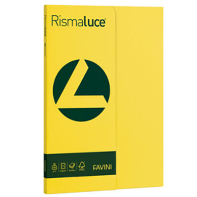 Immagine di RISMALUCE SMALL A4 50FG 200gr giallo sole 53 FAVINI [A69B544]