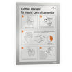 Immagine di Cornice magnetica Duraframe® - A4 - 21x29.7 cm - silver - Durable [4872-23]