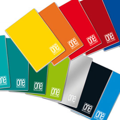 Immagine di Quaderno One Color - A5 - quadretto 5mm c/margine - 20fg - 80gr - Blasetti [342982]
