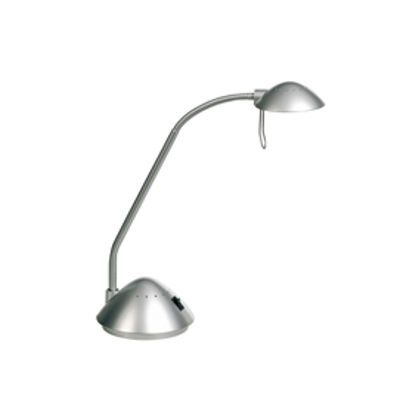 Immagine di LAMPADA DA SCRIVANIA KANSAS ARGENTO ALOGENA 20W [U095428]