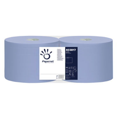 Immagine di Bobina asciugatutto Superior - blu - 500 strappi - microgoffrata - 190 m - Papernet [403817]