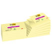 Immagine di Blocco Post It Super Sticky Z Notes - giallo Canary - 76 x 127mm - 90 fogli - Post It [R350-12SS-CY]