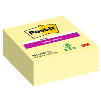 Immagine di Blocco foglietti Cubo - giallo Canary - 76 x 76mm - 270 fogli - Post It [29831]