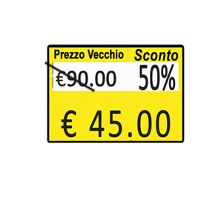 Immagine di Rotolo da 600 etichette per Printex Z 17 - PREZZO VECCHIO…SCONTO… - 26x19 mm - adesivo removibile - giallo - Pack 10 rotoli [B10/2619/CRGSTS]