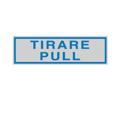 Immagine di Targhetta adesiva - TIRARE PULL - 165x50 mm [96780]