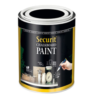 Immagine di Pittura Lavagna - nero - 250 ml (5 mq) - Securit [PNT-BL-SM]