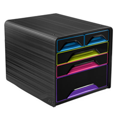 Immagine di Cassettiera 5 cassetti misti nero/multicolore 7-213 Smoove Cep [1072130411]