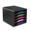 Immagine di Cassettiera 5 cassetti standard nero/multicolori 7-111 Smoove Cep [1071110411]