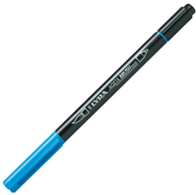 Immagine di Pennarello Aqua Brush Duo - punte 2/4 mm - azzurro - Lyra [L6520047]