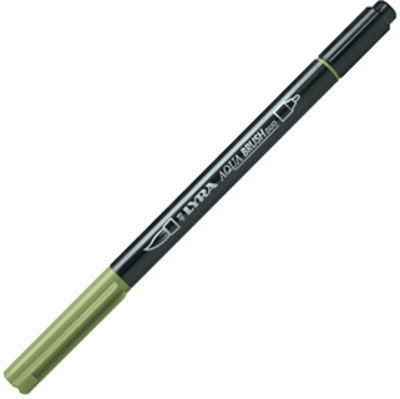 Immagine di Pennarello Aqua Brush Duo - punte 2/4 mm - verde di cromo - Lyra [L6520068]