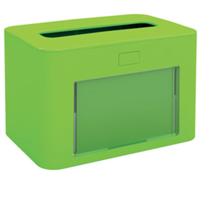 Immagine di Dispenser personalizzabile per tovaglioli interfogliati - verde - Papernet [417198]