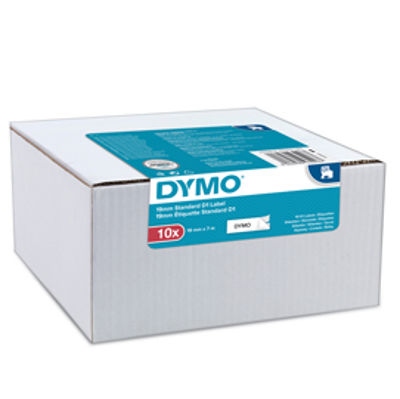 Immagine di Nastri Dymo D1 - 19 mm x 7 mt - nero/bianco - Dymo - value pack 10 pezzi [2093098]