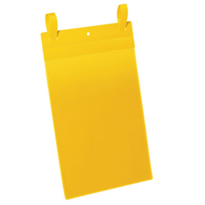 Immagine di Buste identificazione con fascette - A4 verticale - giallo - Durable [1750-04]