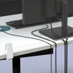 Immagine di Schermo protettivo da scrivania TIMY H61xL120cm con ganci per fissaggio [MHTIMYPL120]