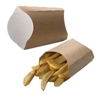 Immagine di Box Street Food per fritti - 13x13x5,5 cm - Leone - conf. 100 pezzi [H0706]