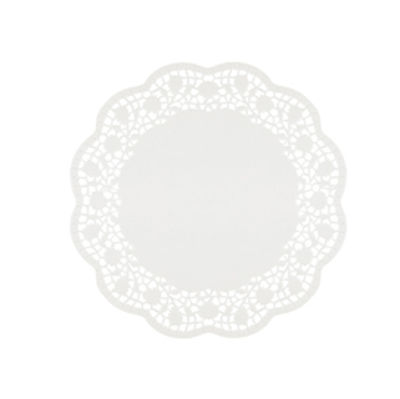 Immagine di Sottotorta decorativi in carta bianca - diametro 27 cm - Pengo - conf. 6 pezzi [6448200]