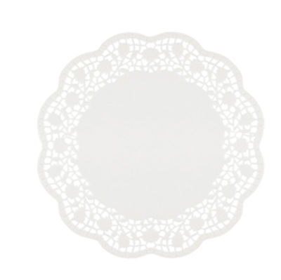 Immagine di Sottotorta decorativi in carta bianca - diametro 30 cm - Pengo - conf. 12 pezzi [6450300]