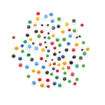 Immagine di Occhi con iridi in movimento - diametro 5-7 mm - colori assortiti - CWR - conf. 600 pezzi [12615]
