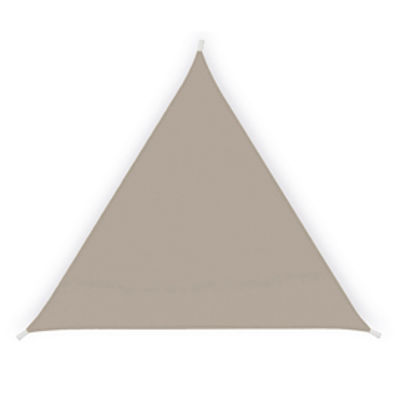 Immagine di Tenda a vela triangolare ombreggiante - 5 x 5 x 5 mt - tortora - Garden Friend [T1699051]
