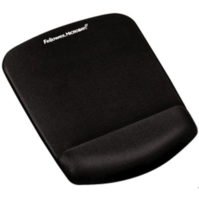 Immagine di Mousepad con poggiapolsi in FoamFusion Microban PlusTouch - nero - Fellowes [9252003]