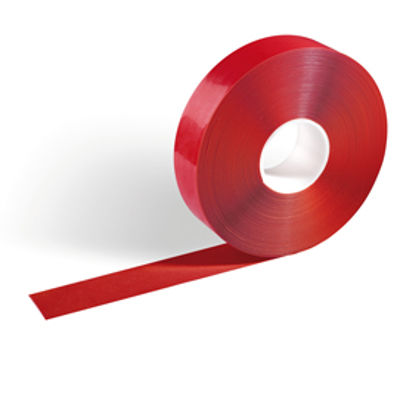 Immagine di Nastro adesivo da pavimento Duraline® Strong 50/50 - 50 mm x 30 mt - rosso - Durable [1021-03]