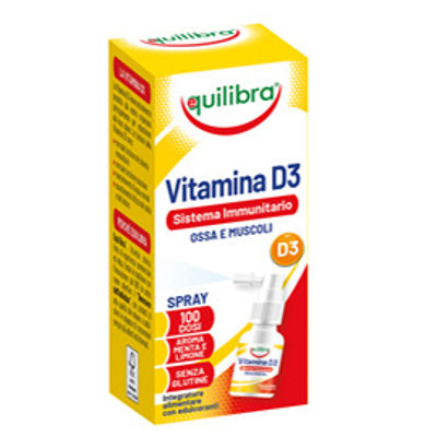 Immagine di Integratore spray Vitamina D3 - sistema immunitario, ossa & muscoli - 13 ml - Equilibra [VIDY]