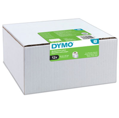 Immagine di Value pack 12 rotoli etichette multi-uso 57x32mm bianco (1000 etic/rt) Dymo LW [2093095]