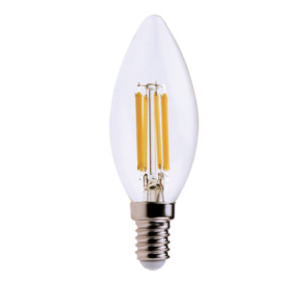 Immagine di Lampada - Led - candela - 6W - E14 - 3000K - luce bianca calda - MKC [499048540]