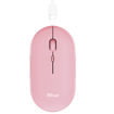 Immagine di Mouse Puck - ultrasottile - wireless - ricaricabile - rosa - Trust [24125]