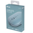 Immagine di Mouse Puck - ultrasottile - wireless - ricaricabile - azzurro - Trust [24126]
