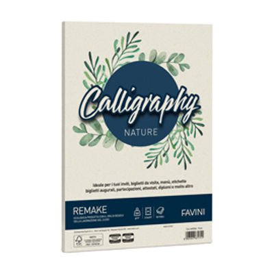 Immagine di Carta Calligraphy Nature Remake - A4 - 250 gr - perla - Favini - conf. 50 fogli [A690564]