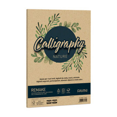 Immagine di Carta Calligraphy Nature Remake - A4 - 250 gr - spiaggia - Favini - conf. 50 fogli [A69R564]