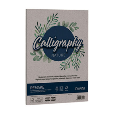 Immagine di Carta Calligraphy Nature Remake - A4 - 250 gr - scoglio - Favini - conf. 50 fogli [A69U564]