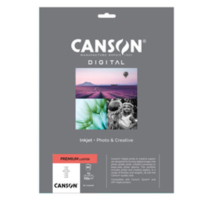 Immagine di Carta Inkjet Premium - A4 - 255 gr - lucida - 20 fogli - Canson [C33300S008]