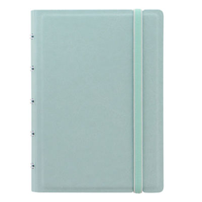 Immagine di Notebook Pocket - con elastico - copertina similpelle - 144 x 105 mm - 56 pagine - a righe - verde pastello - Filofax [L115066]