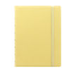 Immagine di Notebook - con elastico - copertina similpelle - A5 - 56 pagine - a righe - giallo limone - Filofax [L115061]