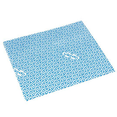 Immagine di Panno multiuso Wipro - con proprietA' antibatteriche - 36 x 42 cm - blu - Vileda - conf. 20 pezzi [137001]