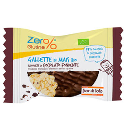 Immagine di Gallette di mais - ricoperte di cioccolato fondente - 32 gr - Zerglutine [0702752]
