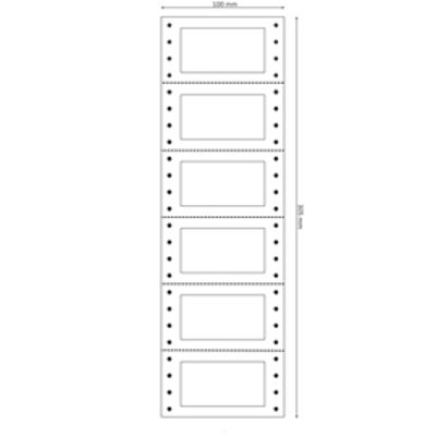Immagine di Etichette adesive in modulo TT956 - 64 x 34 mm - per revisioni - Markin - scatola da 1200 etichette [X200TT956]