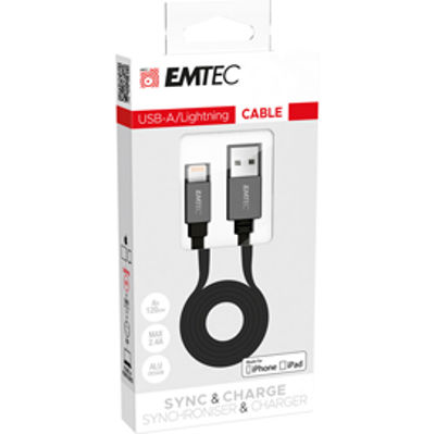 Immagine di Emtec Cavo USB-A to Lightning T700 [ECCHAT700AP]